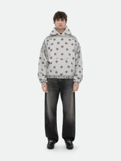 BANDANA PRINT HOODIE