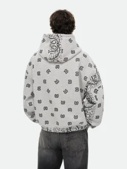 BANDANA PRINT HOODIE