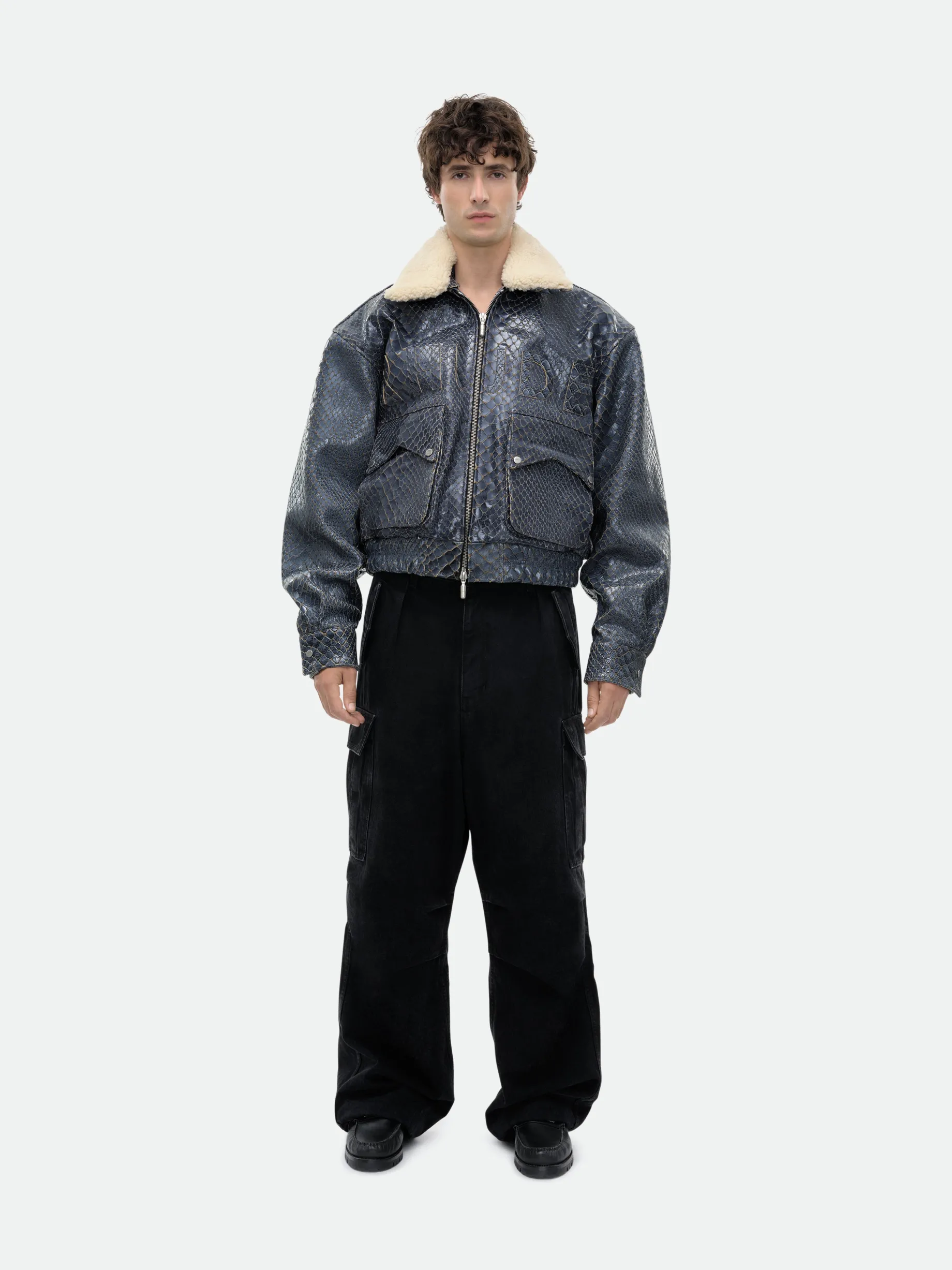 BLUE CROCODILE PILOT JACKET