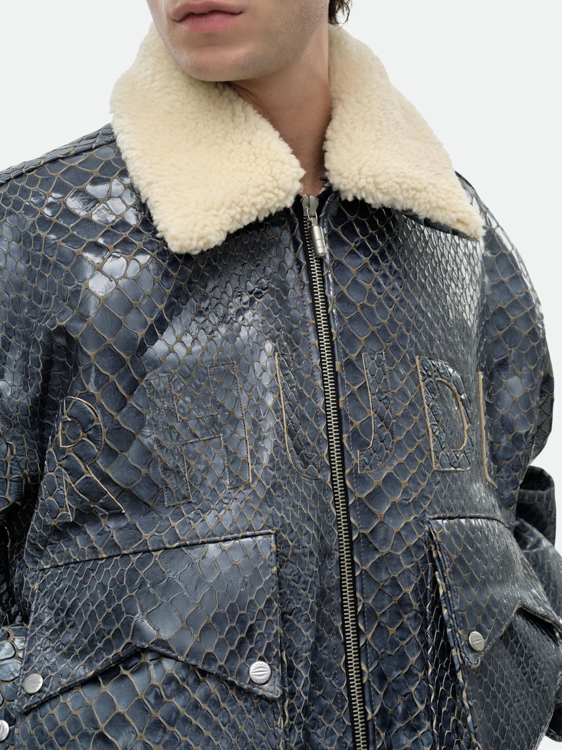 BLUE CROCODILE PILOT JACKET