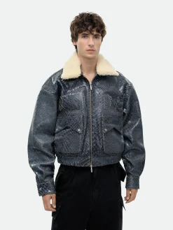 BLUE CROCODILE PILOT JACKET