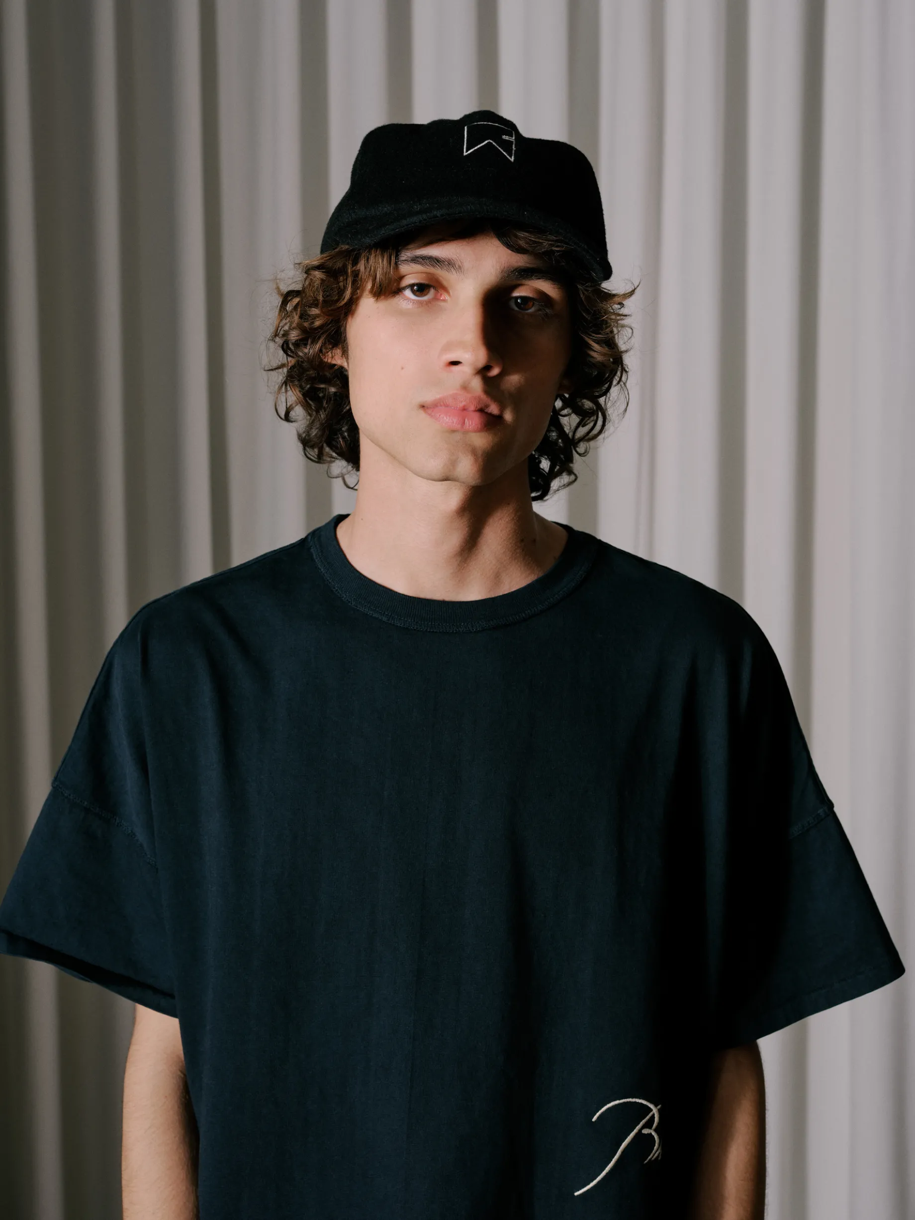 CASHMERE CHEVRON LOGO HAT