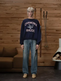CHAMONIX CREWNECK NAVY