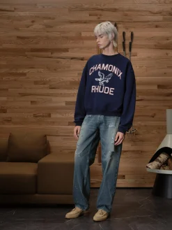 CHAMONIX CREWNECK NAVY