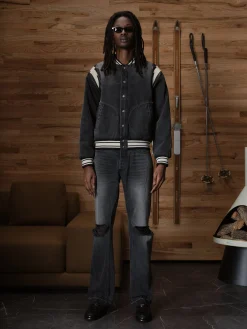 DENIM LIGHTING BOMBER