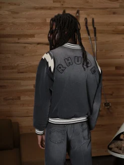 DENIM LIGHTING BOMBER