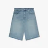 DROP CROTCH DENIM SHORTS