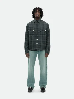 FLANNEL SHERPA OVERSHIRT