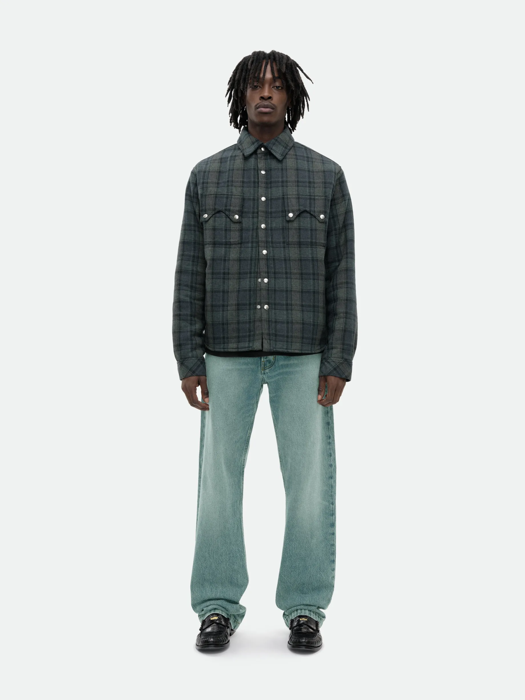 FLANNEL SHERPA OVERSHIRT