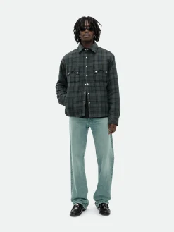 FLANNEL SHERPA OVERSHIRT