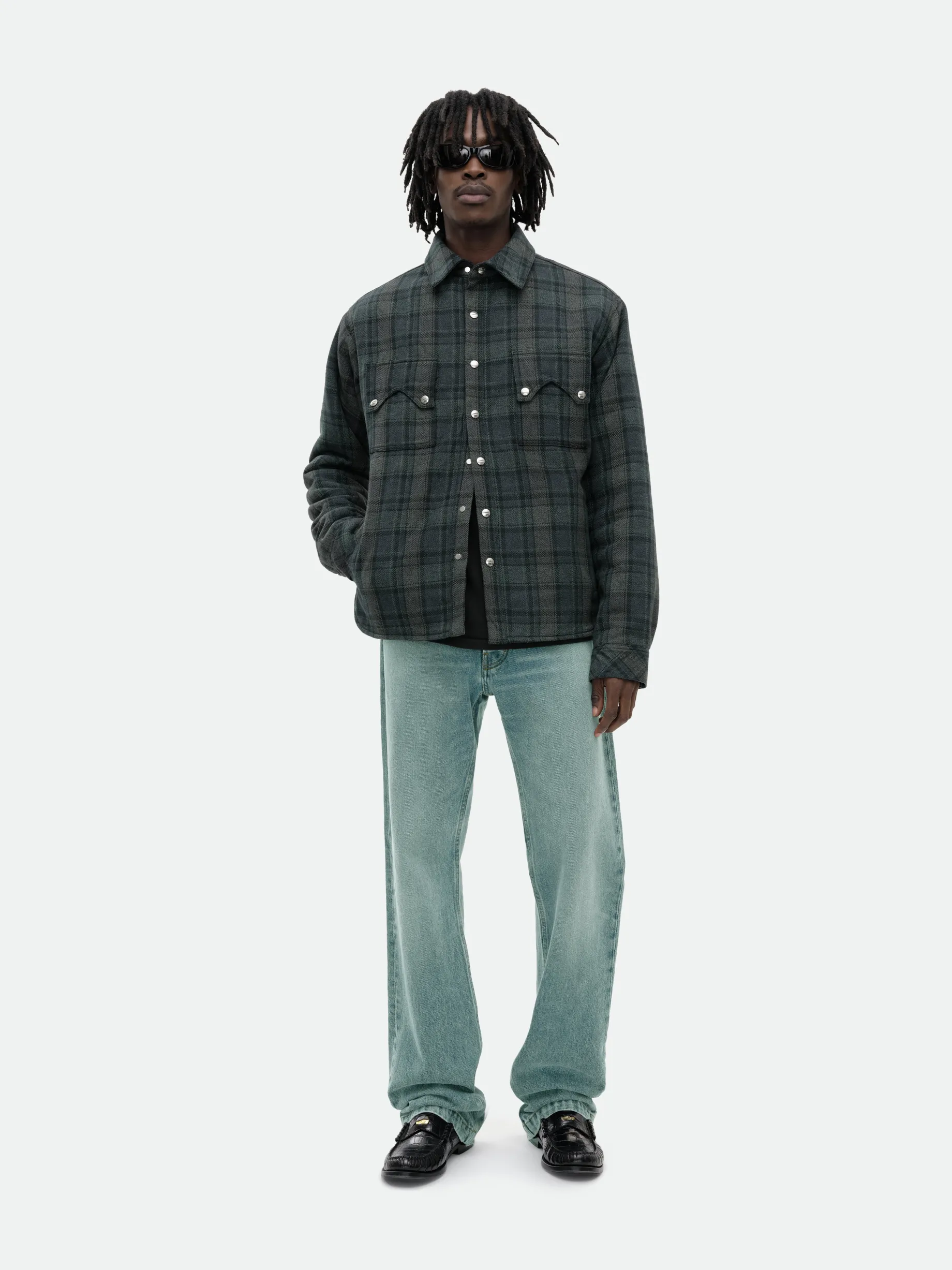 FLANNEL SHERPA OVERSHIRT
