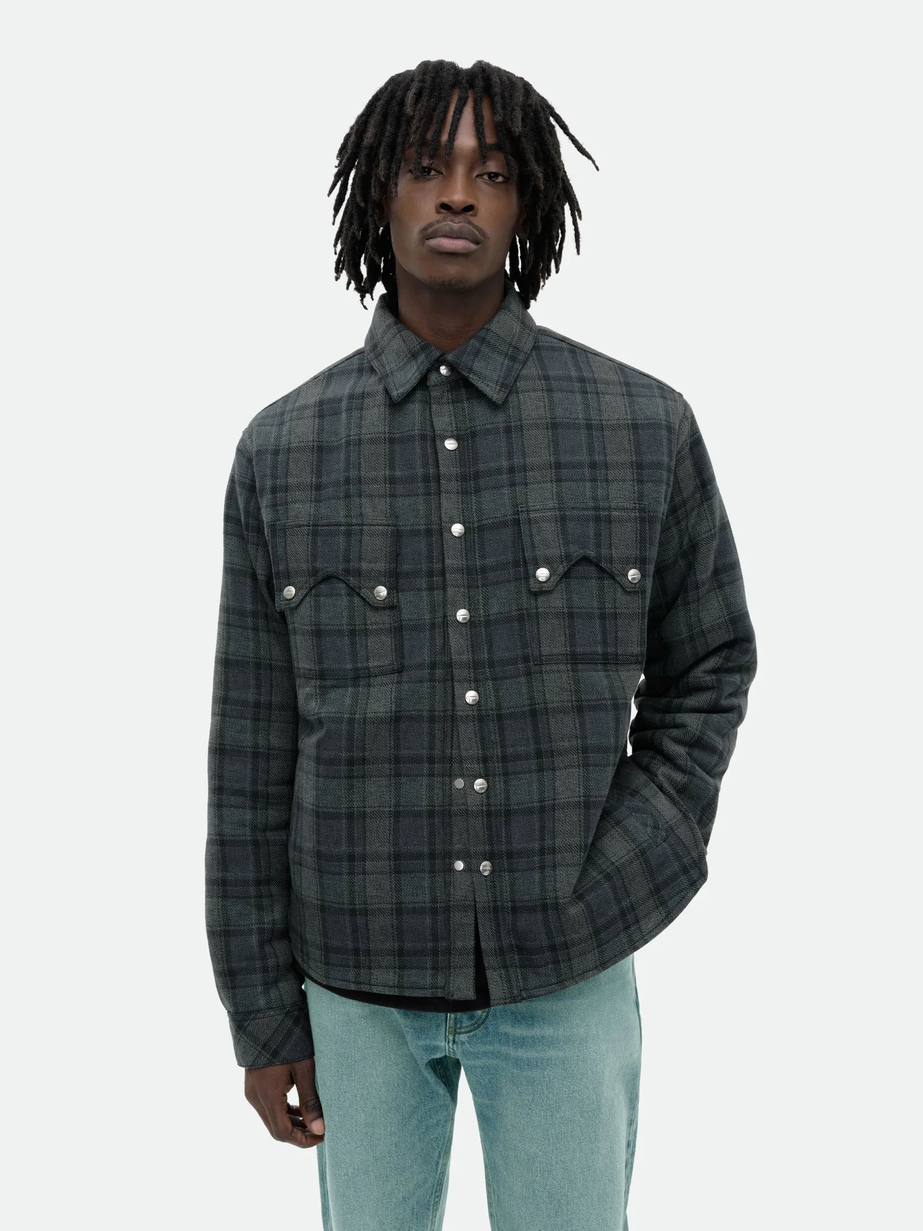 FLANNEL SHERPA OVERSHIRT