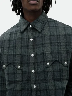 FLANNEL SHERPA OVERSHIRT
