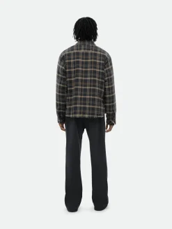FLANNEL SHERPA OVERSHIRT