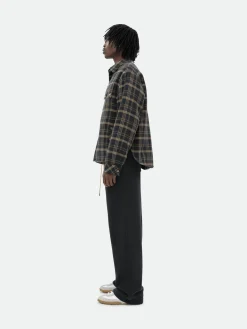 FLANNEL SHERPA OVERSHIRT