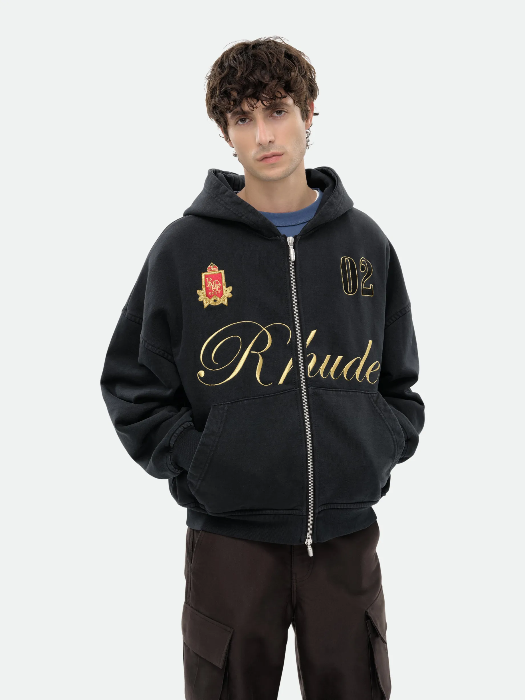GSTAAD RHUDE ZIP UP HOODIE