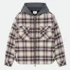 HOODED FLANNEL JACKET