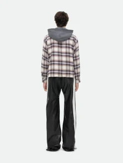 HOODED FLANNEL JACKET