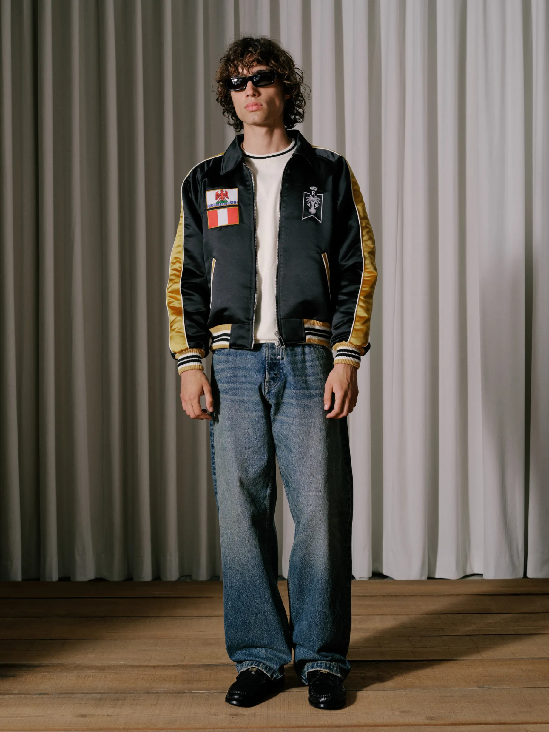 LE SOLEIL SATIN BOMBER
