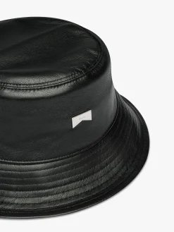 LEATHER BUCKET HAT