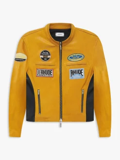 LEATHER RACING JACKET
