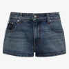LOW-WAIST DENIM SHORTS