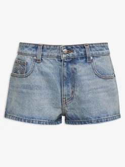 LOW-WAIST DENIM SHORTS