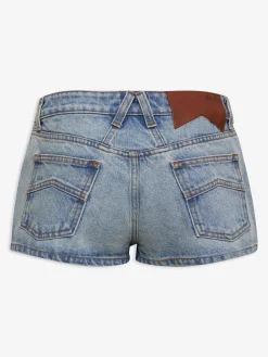 LOW-WAIST DENIM SHORTS