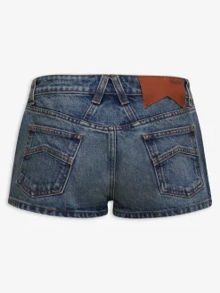 LOW-WAIST DENIM SHORTS