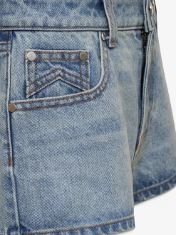 LOW-WAIST DENIM SHORTS