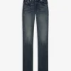 LOW-WAIST FLARE DENIM
