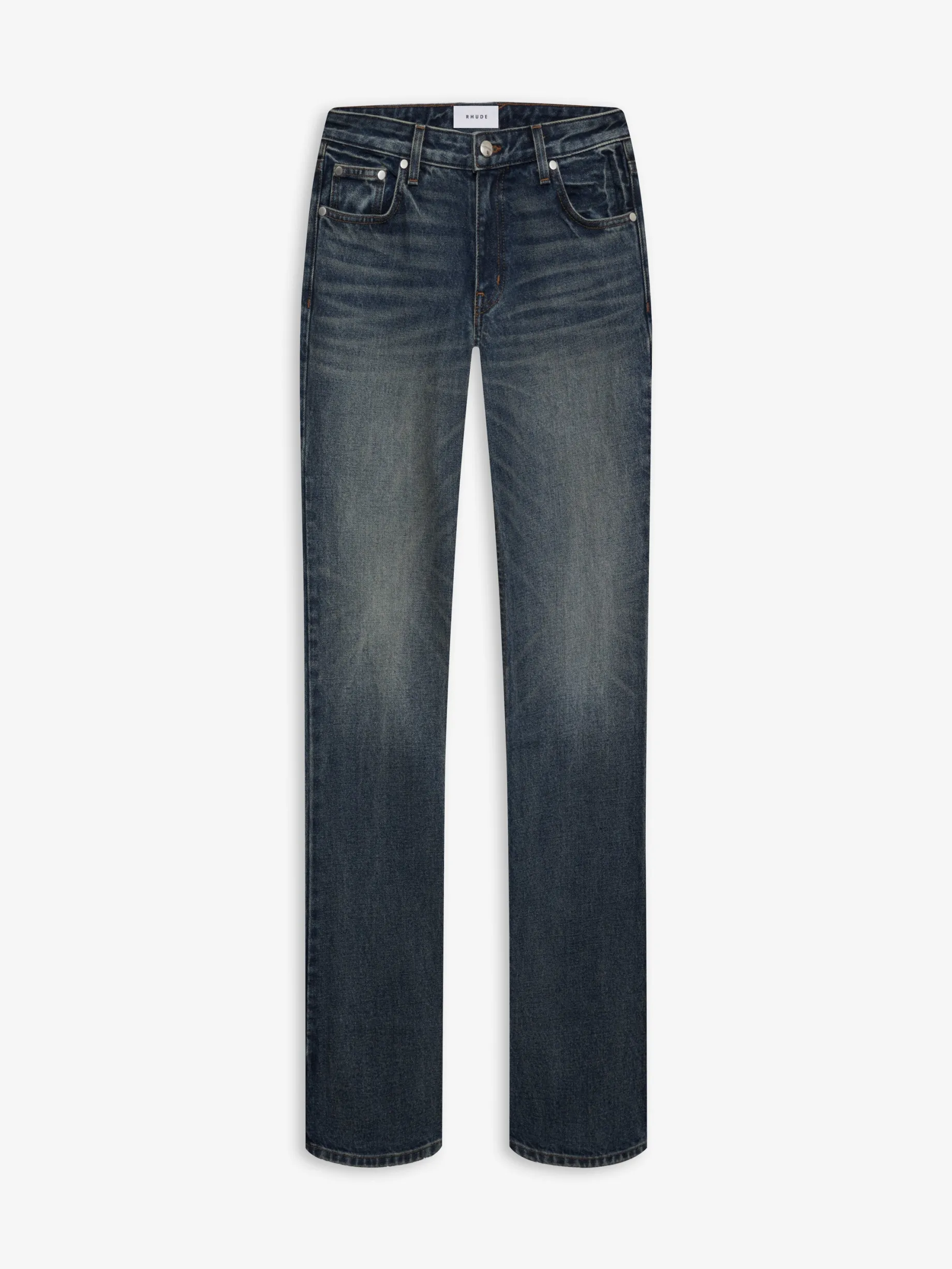 LOW-WAIST FLARE DENIM