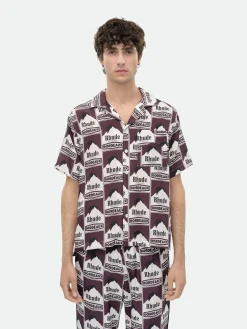 MOONLIGHT BORDEAUX SILK SHIRT