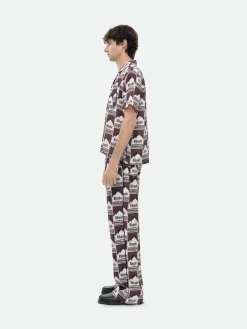 MOONLIGHT BORDEAUX SILK SHIRT