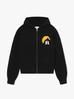 MOONLIGHT KNIT ZIP UP HOODIE