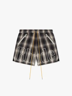 PLAID LOGO SHORT