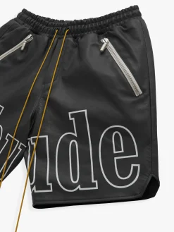 RH LOGO SHORTS - LEATHER
