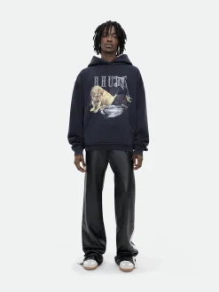 RHINESTONE HUNTING DOG HOODIE