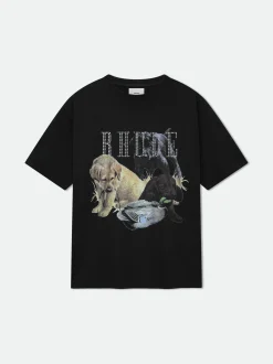 RHINESTONE HUNTING DOG TEE