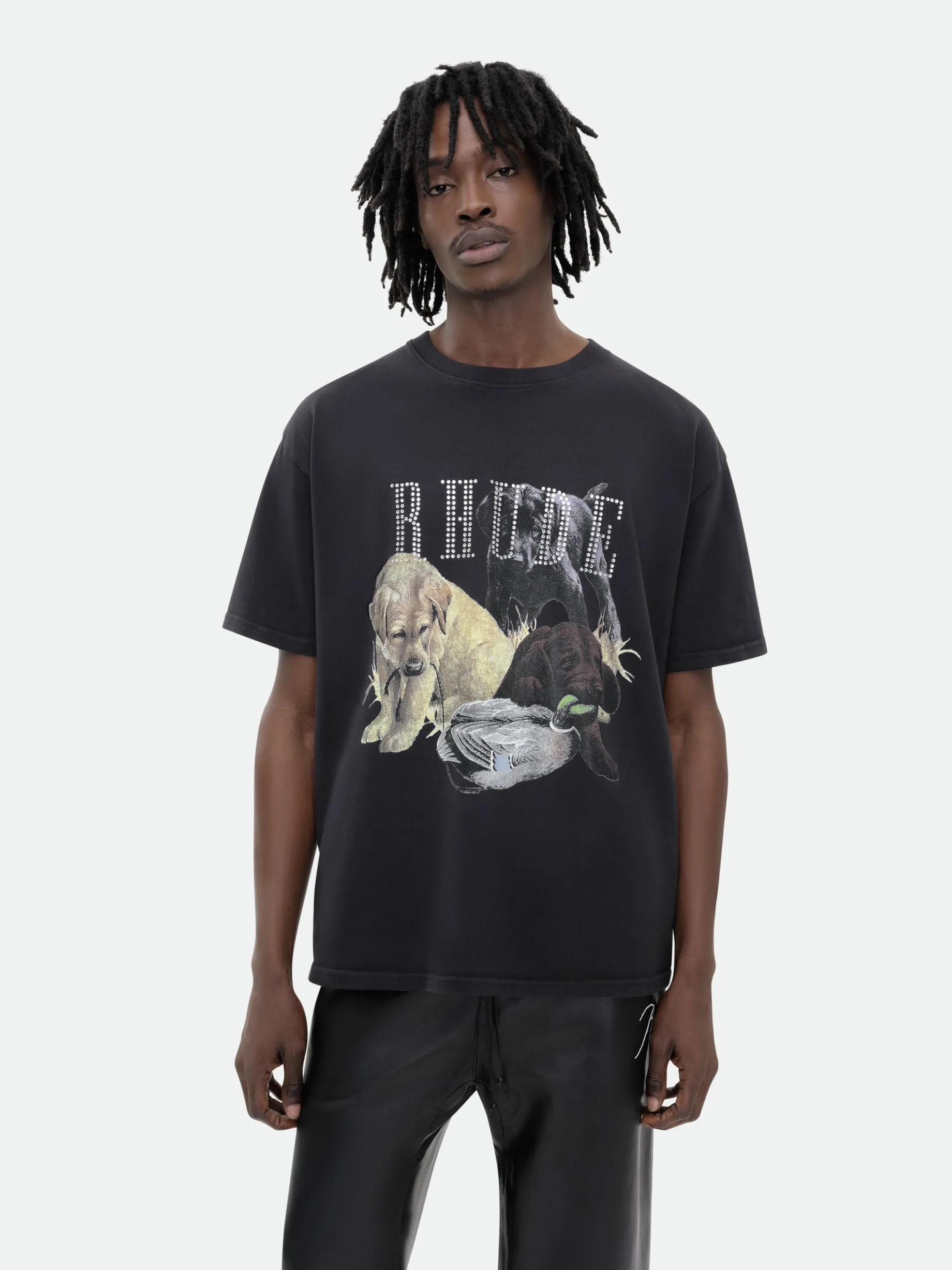 RHINESTONE HUNTING DOG TEE