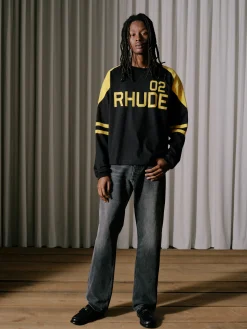 RHUDE 02 STRIPE LS TEE