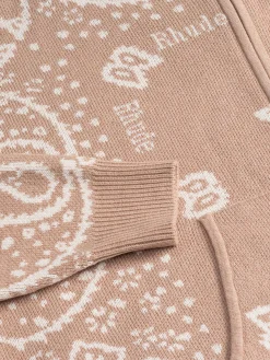 RHUDE BANDANA KNIT ZIP-UP