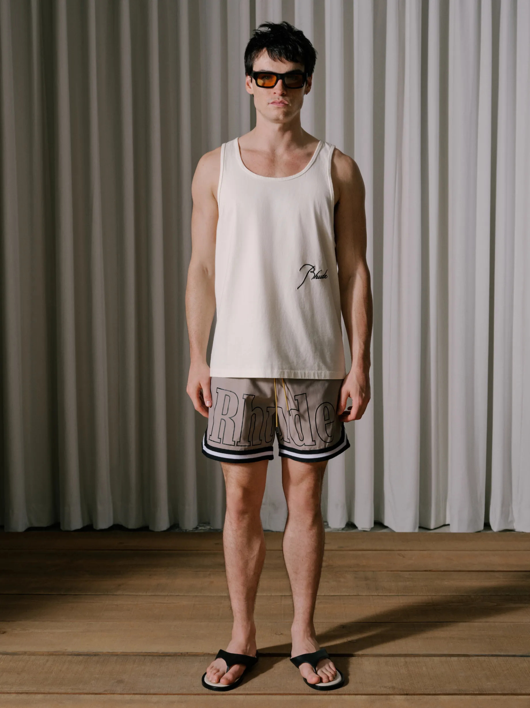 RHUDE BASKETBALL SWIM TRUNKS