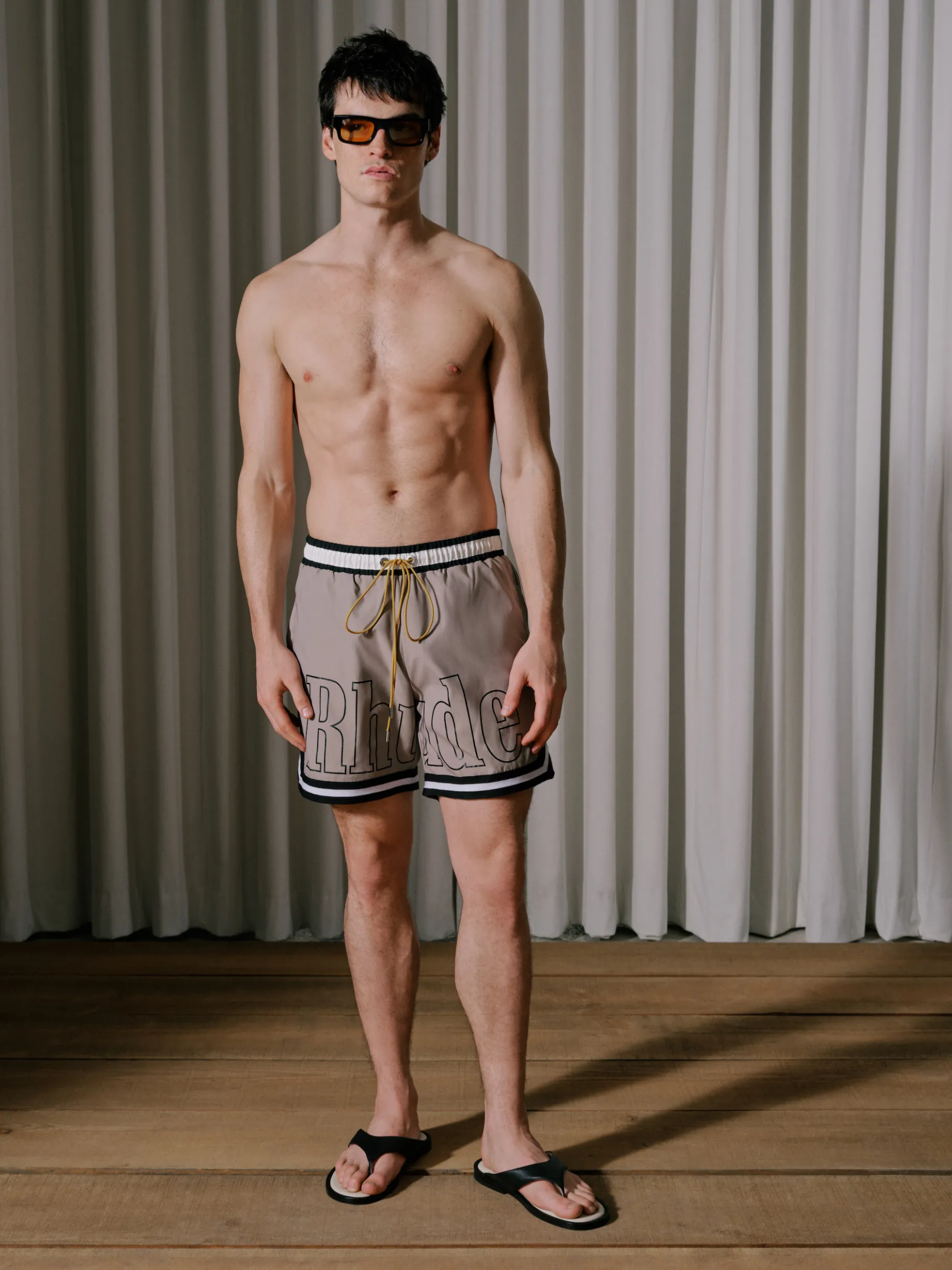 RHUDE BASKETBALL SWIM TRUNKS