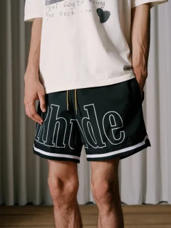 RHUDE BASKETBALL SWIM TRUNKS