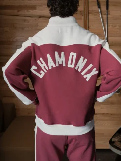 RHUDE CHAMONIX QUARTER-ZIP VARSITY