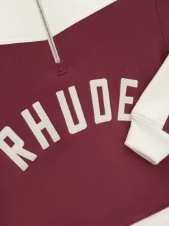 RHUDE CHAMONIX QUARTER-ZIP VARSITY