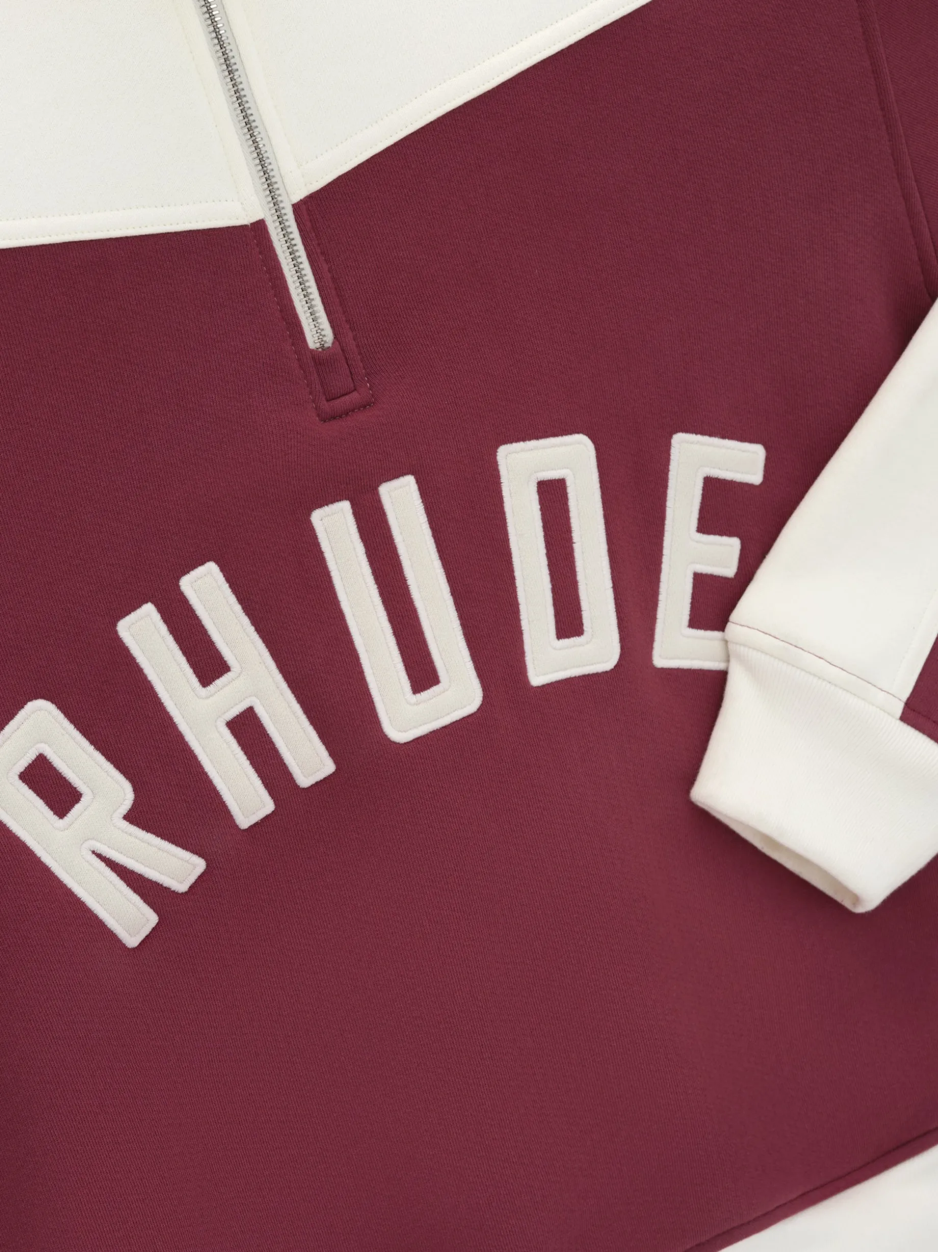 RHUDE CHAMONIX QUARTER-ZIP VARSITY