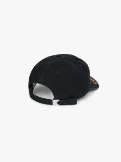 RHUDE CROSS DENIM 6-PANEL HAT