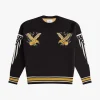 RHUDE EAGLE SOUVENIR KNIT CREWNECK